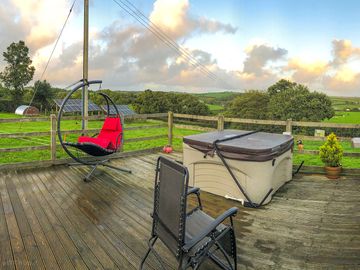 Visitor image of hot tub and view