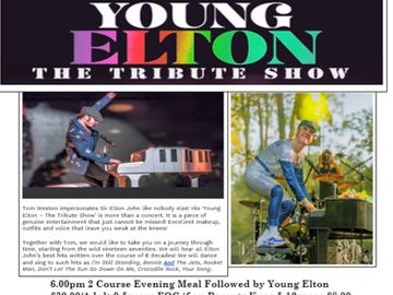 Saturday 24th may - rocket man ready for touch down - book tickets now