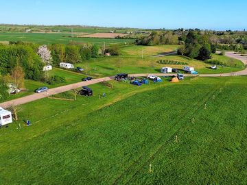 Box end park site in the springtime
