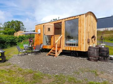 Shepherd's hut exterior