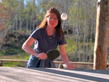 Ping pong at landsker camping