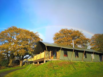 Enfys safari tent from below