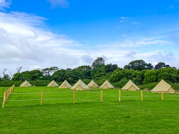 Bell tent glamping in South East England