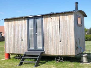 Front of hut