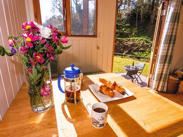 Enjoy breakfast with the birdsong