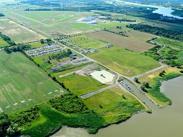 Aerial of the campground