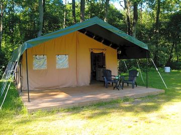 Exterior of the tent