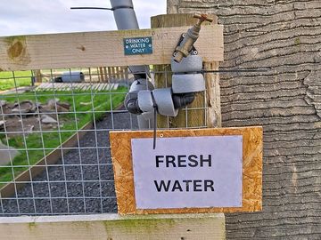 Fresh water fill-up area