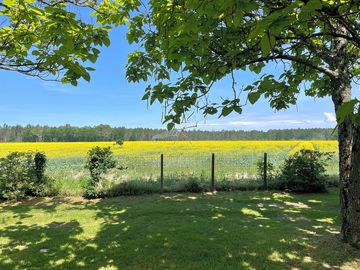 Rural views from a spacious pitch