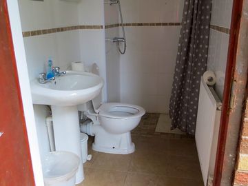 Shower room with toilet