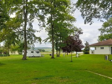Shaded grass pitches