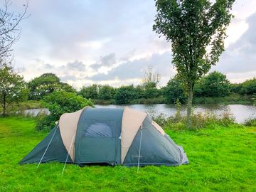 Our lovely spot by the pond