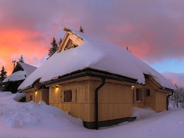 Pretty winter sunset