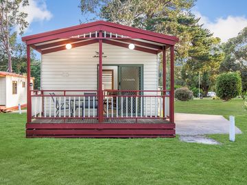 Front of a cabin