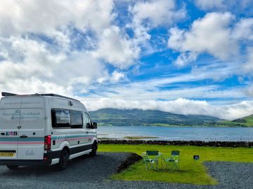 Non-electric grass and gravel touring pitch