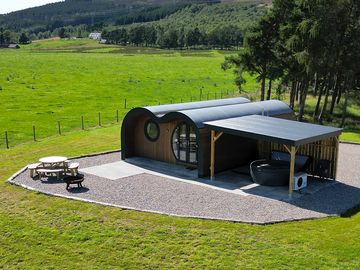 Exterior Pine Lodge