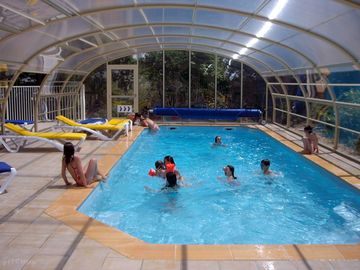 Covered swimming pool
