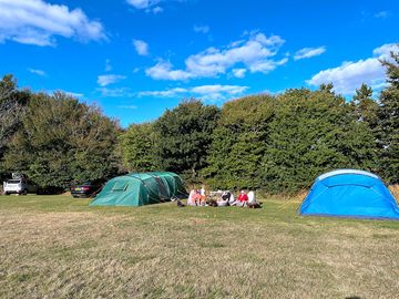 Spacious pitches with or without electric