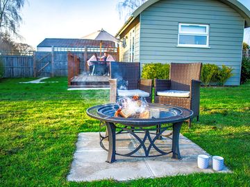 Firepit and private terrace