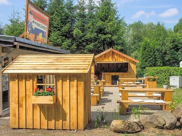 Bistro with indoor and outdoor seating