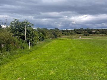 Grass caravan site