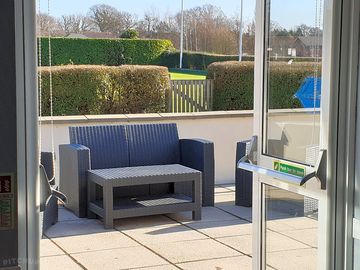 Outdoor bar area