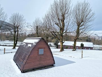 Wigwam in the snow