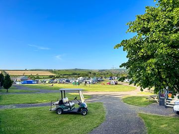 Beautiful views over the campsite