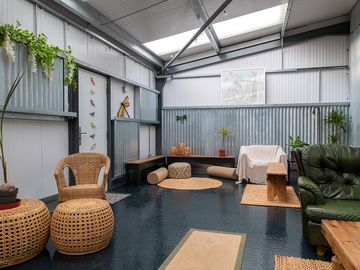 Communal shed with shared kitchen