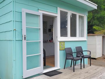 Outside of 3 person cabin.