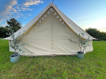 Beautiful bell tent with stunning views