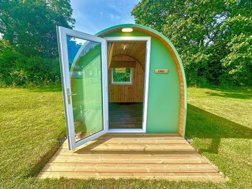 Camping pod exterior