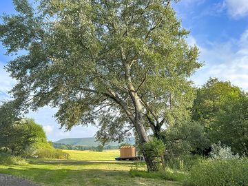 View to the camping field