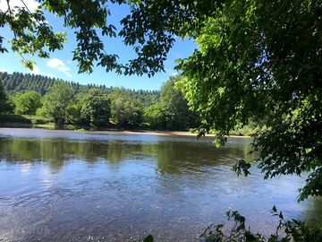 View over the river from your pitch