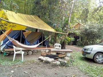 Pitches under canvas