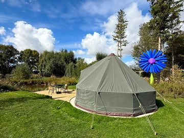 Quirky carp bell tent