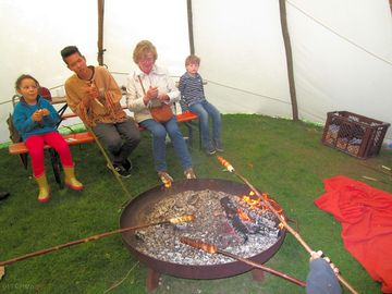 Make friends by the fire