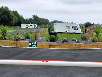 Neatly landscaped pitches