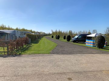Gravel and grass pitches