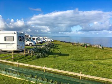 View from the motorhome pitches