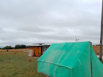 Easy camping in a ready tent