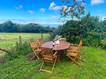 Enjoy a bottle of wine while looking out to sea