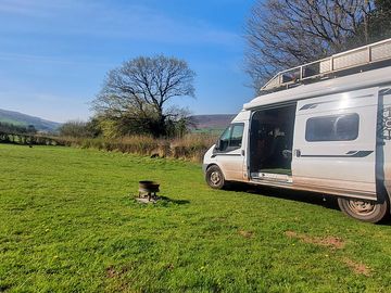 Plenty of room on these pitches at the bottom of the wildflower meadows.