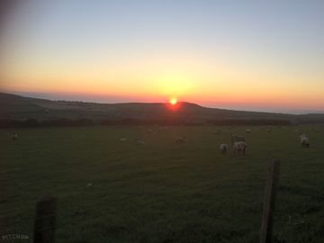 Sunset over the countryside