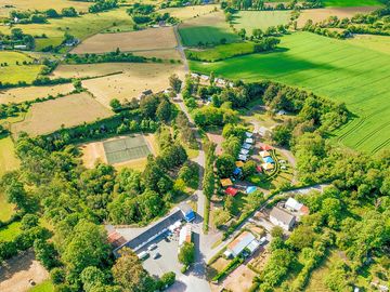 Aerial view of the site