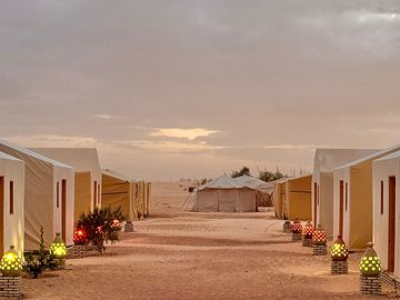 Tents in neat rows