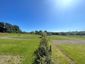 Sunshine overlooking the site