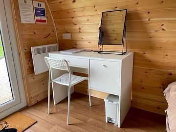 Desk with a mirror
