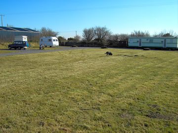 Large grass area
