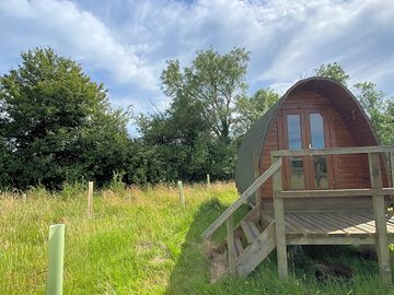 One of our two camping pods